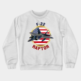 F-22 Raptor USA Crewneck Sweatshirt